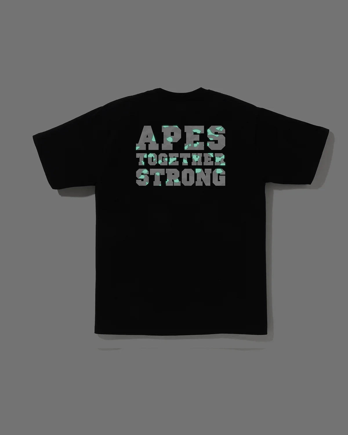 A BATHING APE City Camo College Ats Tee ( Glow in the dark )