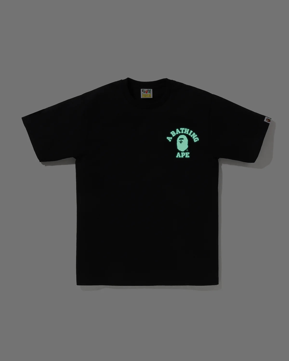 A BATHING APE City Camo College Ats Tee ( Glow in the dark )