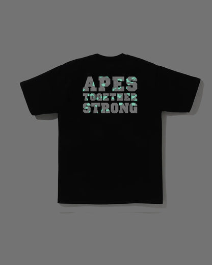 A BATHING APE City Camo College Ats Tee ( Glow in the dark )