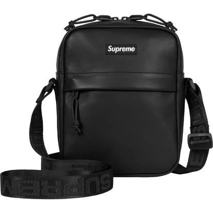 Supreme Leather Shoulder Bag Black