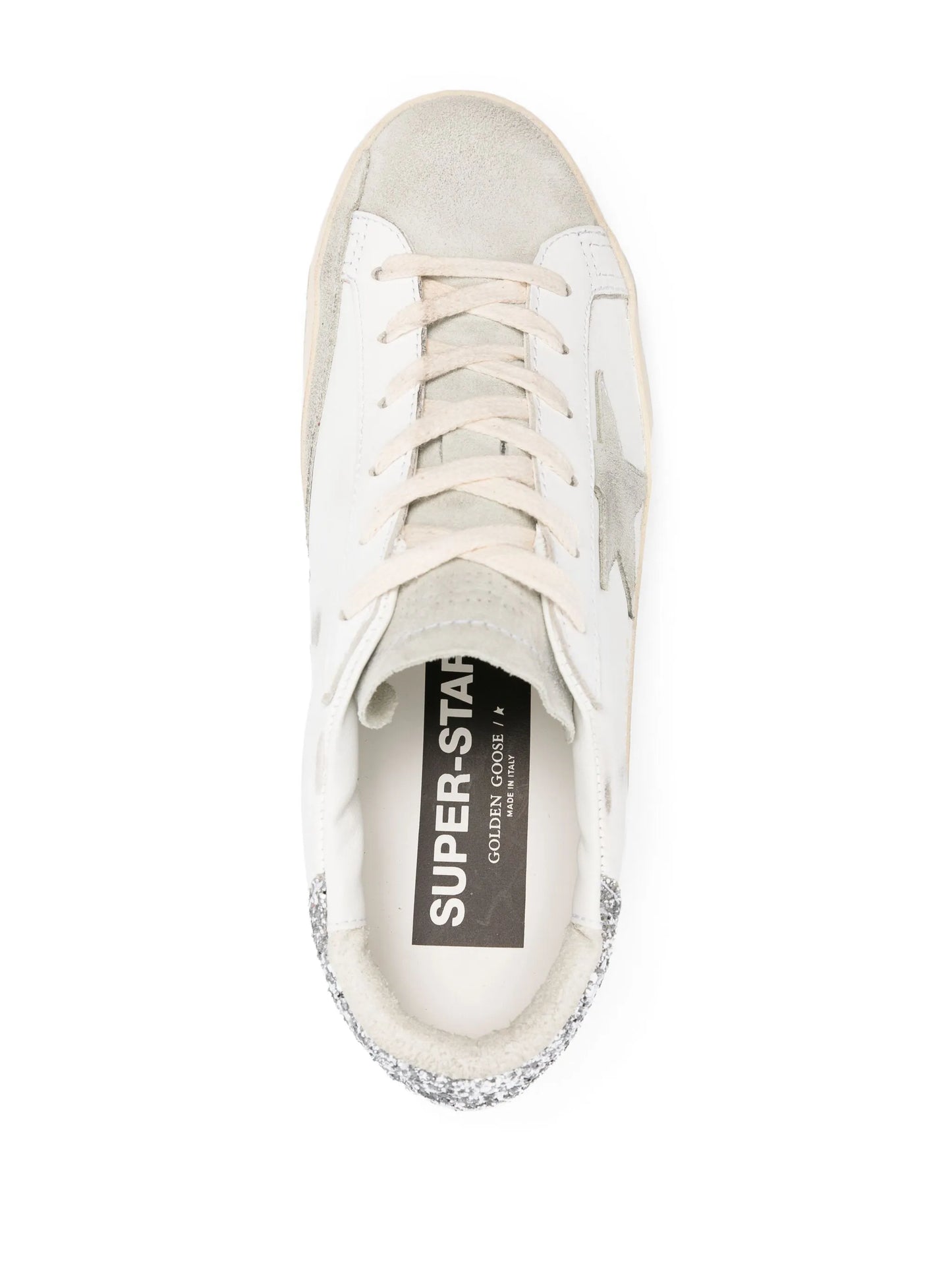Golden Goose Superstar Silver Heel Tab