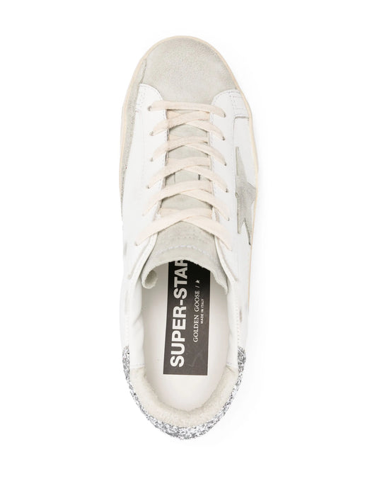 Golden Goose Superstar Silver Heel Tab