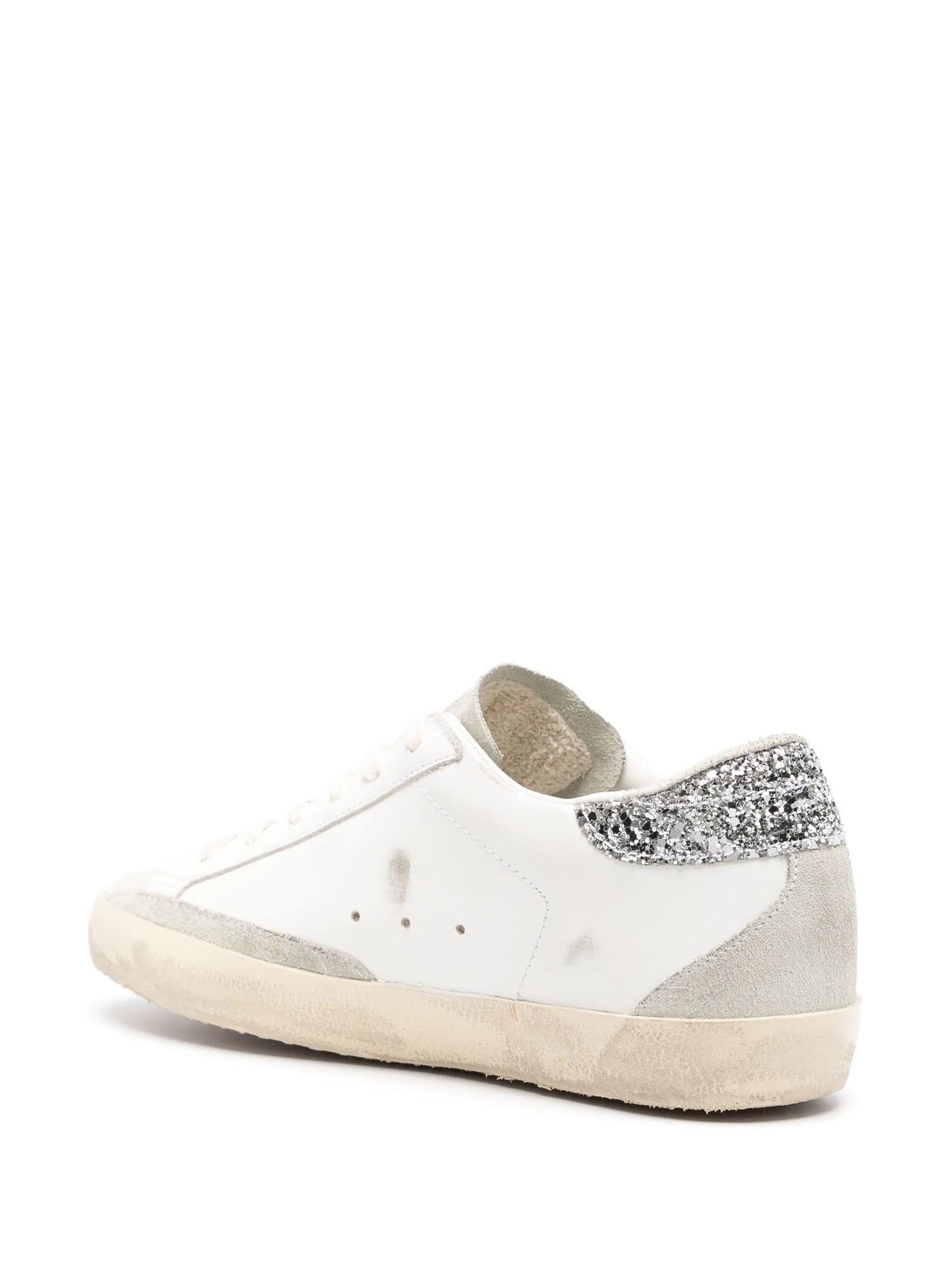 Golden Goose Superstar Silver Heel Tab