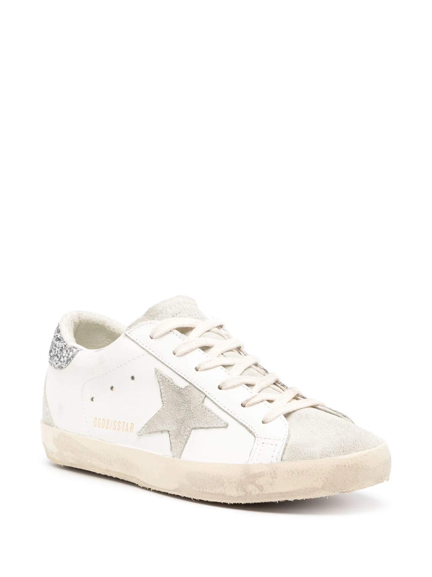 Golden Goose Superstar Silver Heel Tab