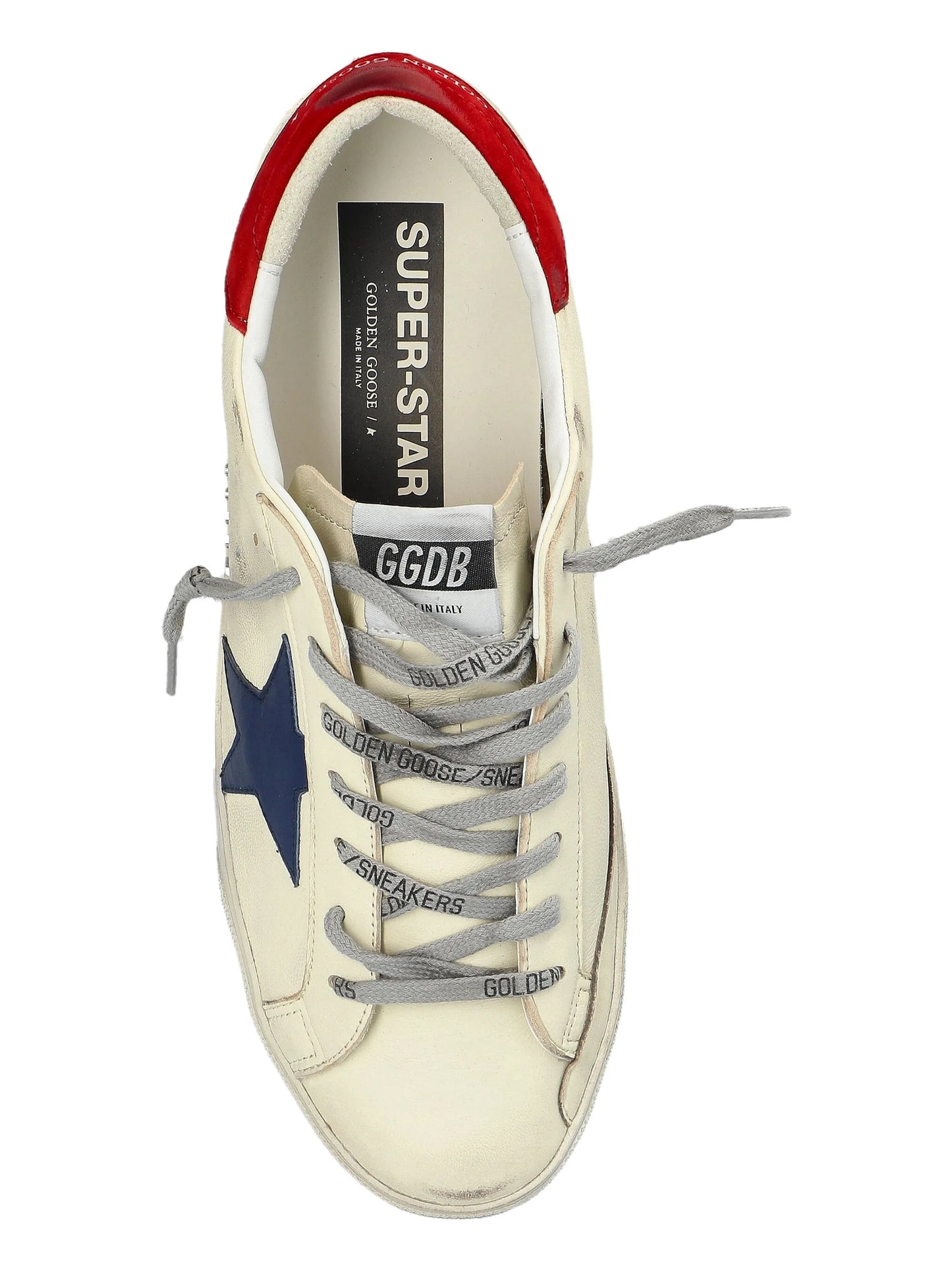 Golden Goose Super Star White Blue Star Red