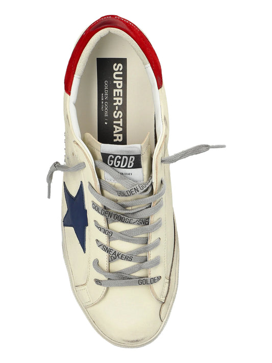 Golden Goose Super Star White Blue Star Red