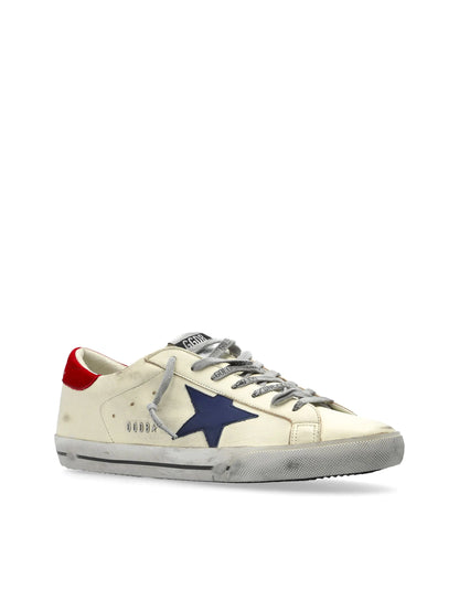 Golden Goose Super Star White Blue Star Red