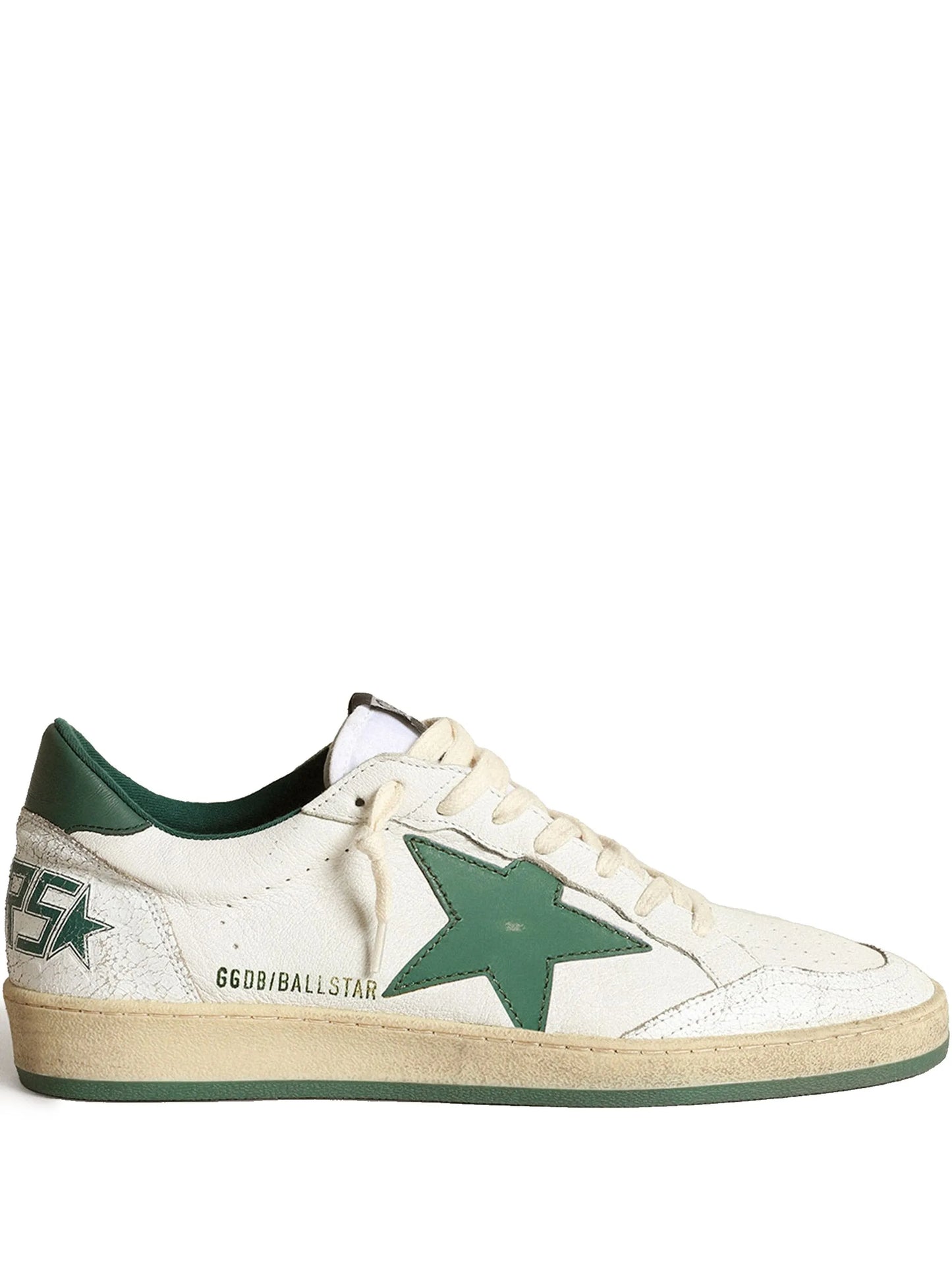 Golden Goose Ballstar Printed Green Tab