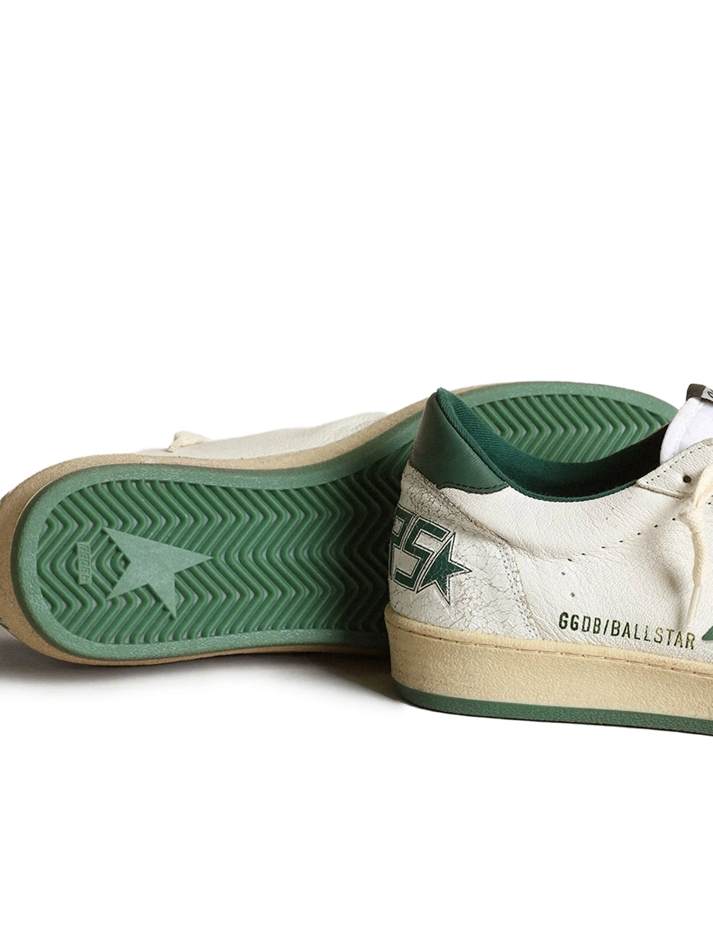 Golden Goose Ballstar Printed Green Tab