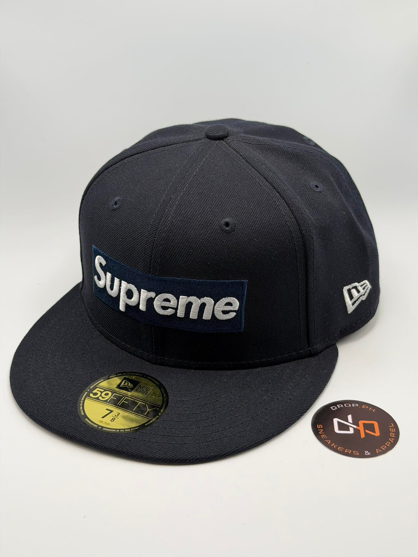 Supreme MLB Teams New York Box Logo New Era 7 3/8 59Fifty Cap