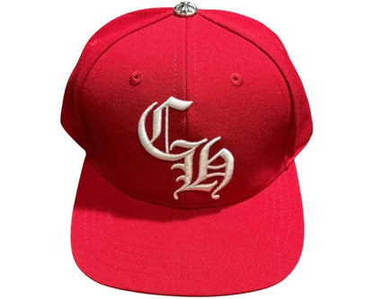 Chrome Hearts Essentials LA Exclusive Baseball Wool Hat Red
