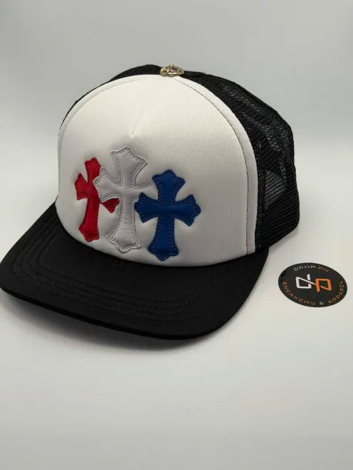 Chrome Hearts Trucker Hat Red/White/Blue