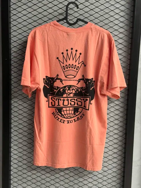 Stussy Built To Last Pigment Dyed Tee Sherbert