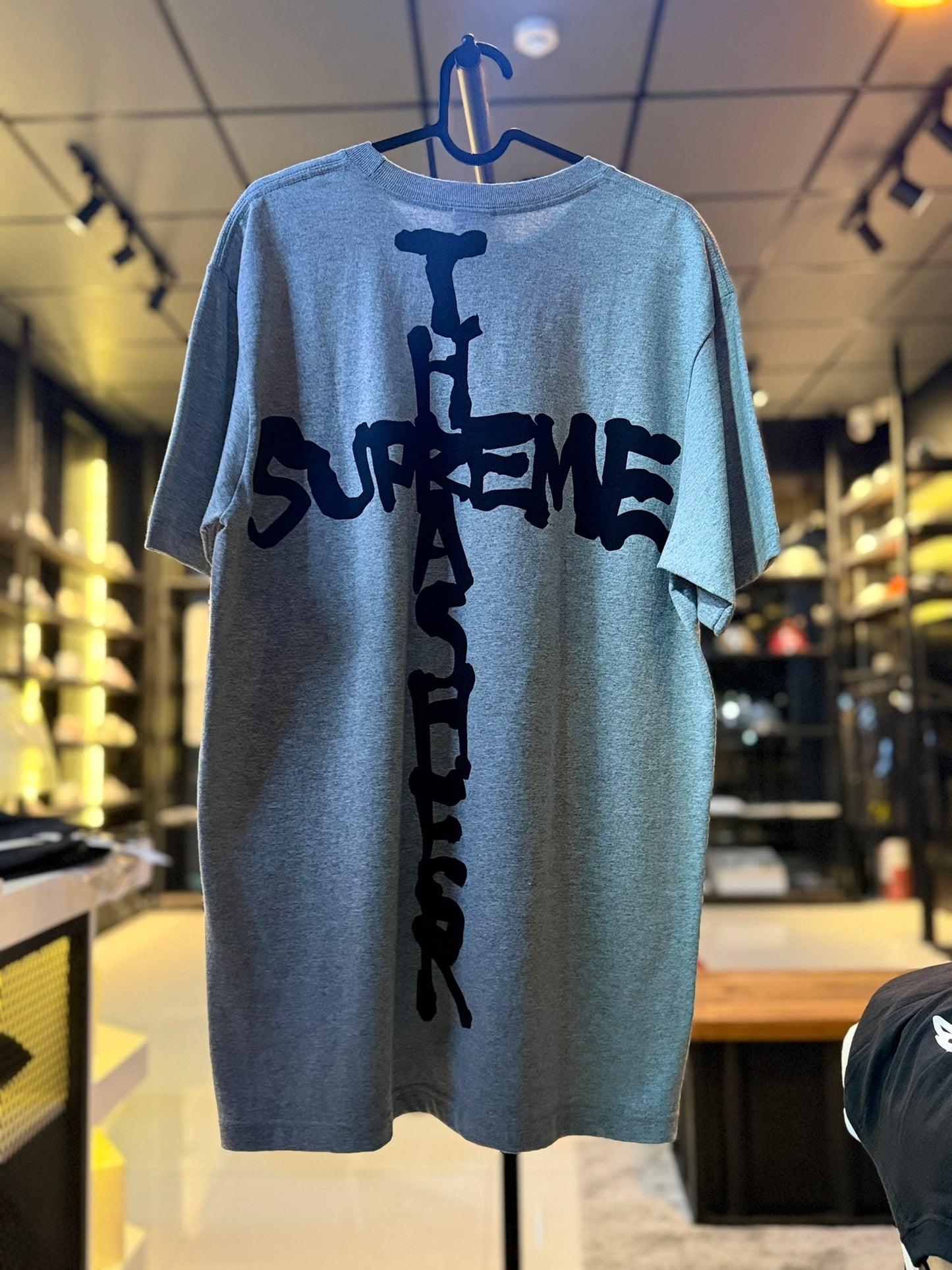 Supreme FW24 Thrasher Cross Tee (Heather Grey)