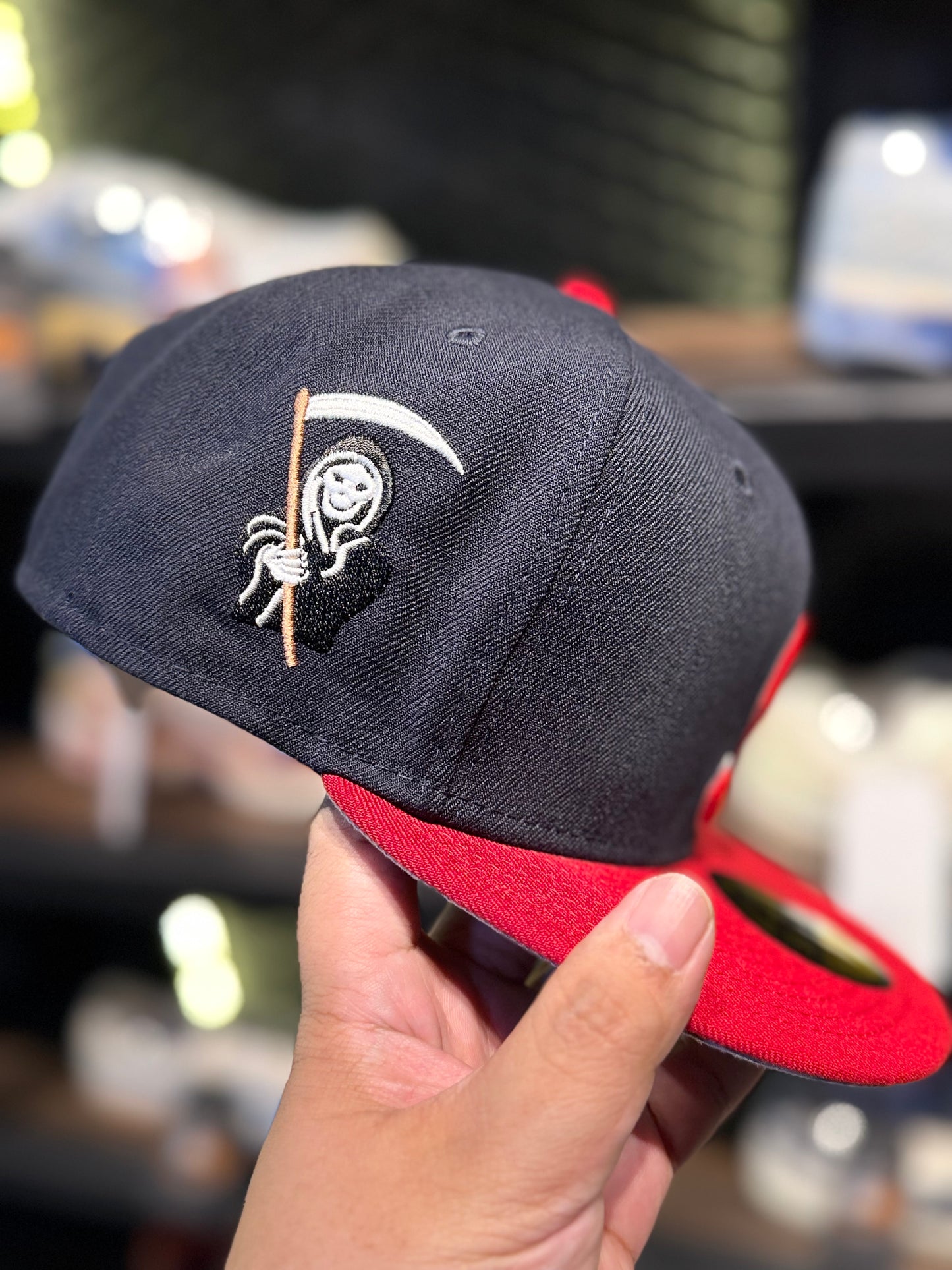 Supreme FW25 Reaper S Logo New Era Navy 7 3/8