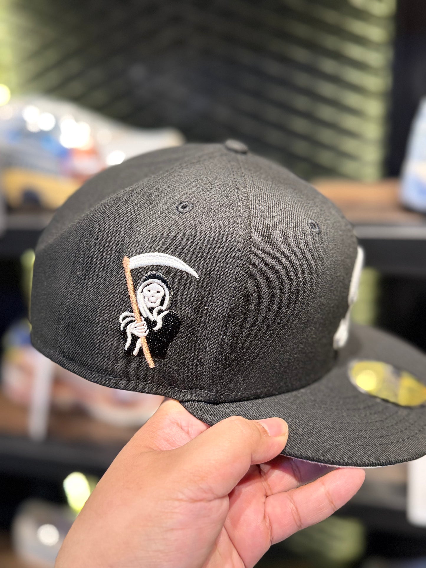 Supreme FW25 Reaper S Logo New Era Black 7 3/8