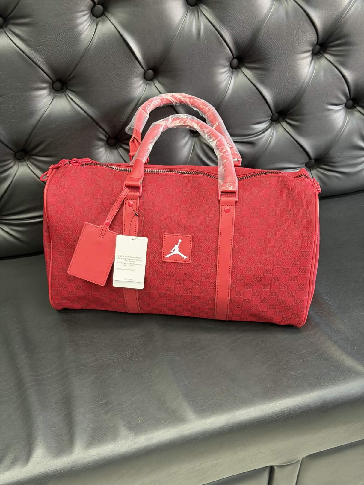 Jordan Monogram Duffle Bag (Red)