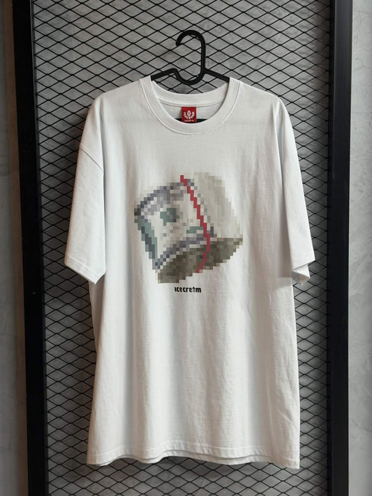 ICECREAM Pixel Money Tee 'White'