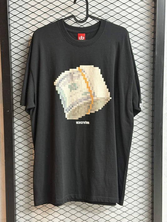 ICECREAM Pixel Money Tee 'Black'