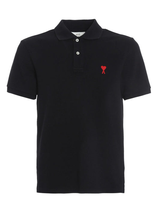 Ami Polo Shirt Black